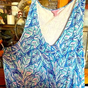 NWot LILLY PULITZER XL PAULINA JUMPSUIT MULTI BENNET BLUE